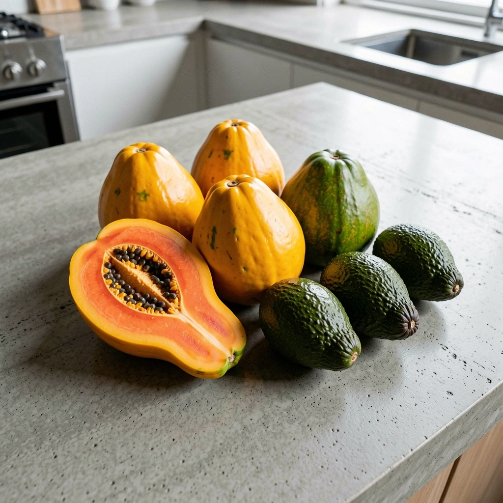 Frutas tropicales frescas de Colombia